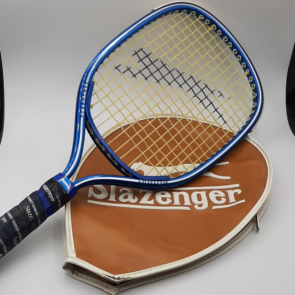 Vintage Slazenger Renegade 3 15/16 Racquetball Racket and Cover 18 1/4"